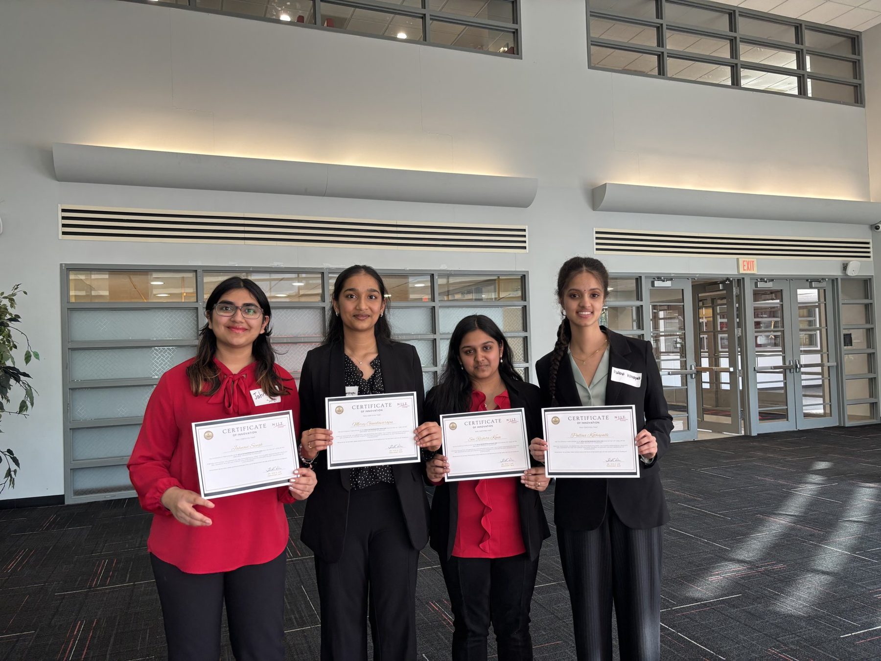 Certificates awarded at Entrepreneurathon 2025